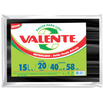 VALENTE Almofada Preto 15L